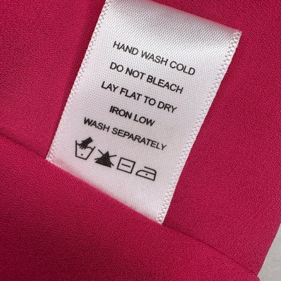 LPA Araceli Floral Puff Sleeve Wrap Mini Dress In Pink Size SMALL. B40 - Picture 12 of 14